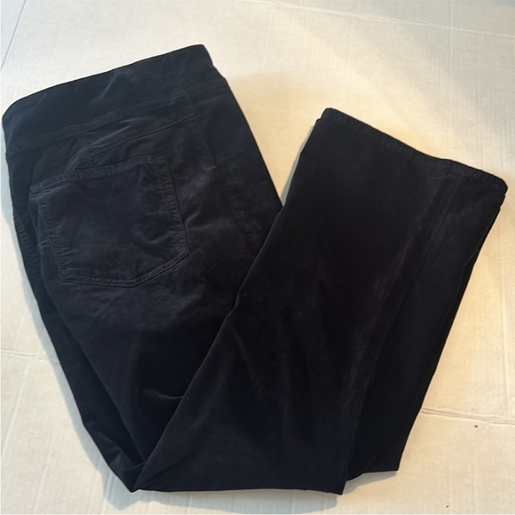 Free People XLarge Pants In My Feelings Mid-Rise Crop Boot Black Velvet - Picture 10 of 16